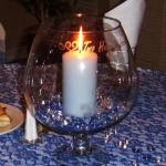 Etched Wedding Unity Candle Holder