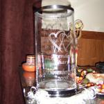 Wedding Unity Vase with Hearts